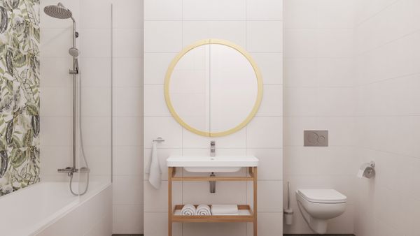 Ein Badkonzept mit Armaturen von Hansgrohe, Sanitaer von Duravit und Fliesen von Agrob Buchtal, designt von Raumsinn.